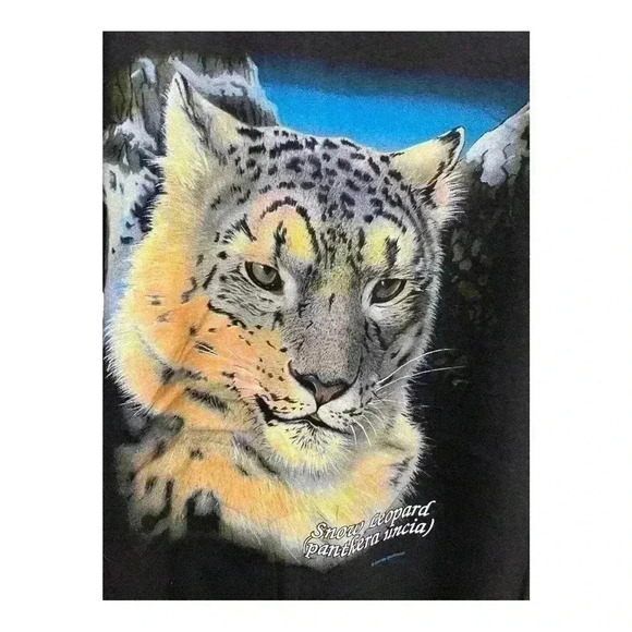 VTG 90s Snow Leopard Single Stitch Caribbean Dream Sunrise Sportswear XXL NEW - Picture 4 of 10